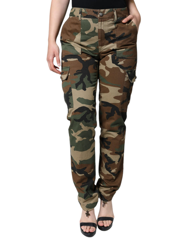 Dolce & Gabbana 100% Cotton cargo pants in multicolor