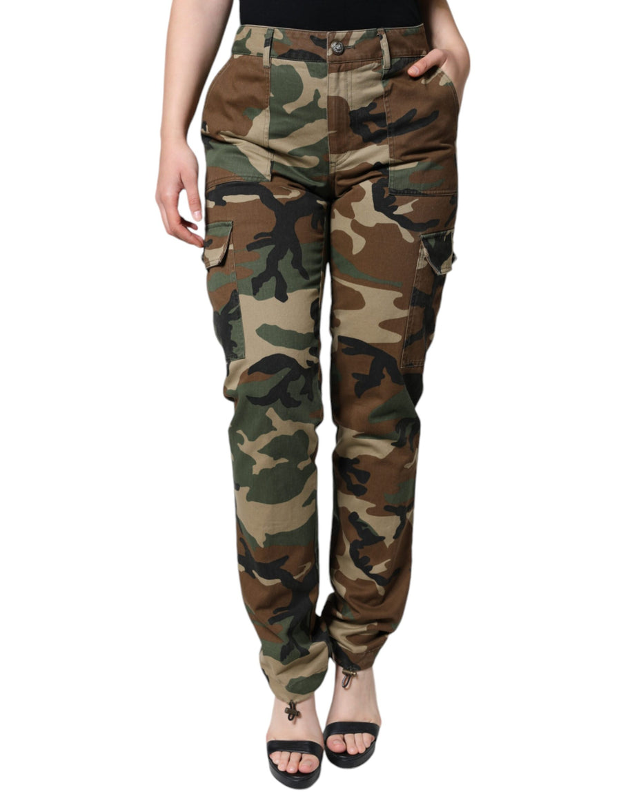 Dolce & Gabbana 100% Cotton cargo pants in multicolor