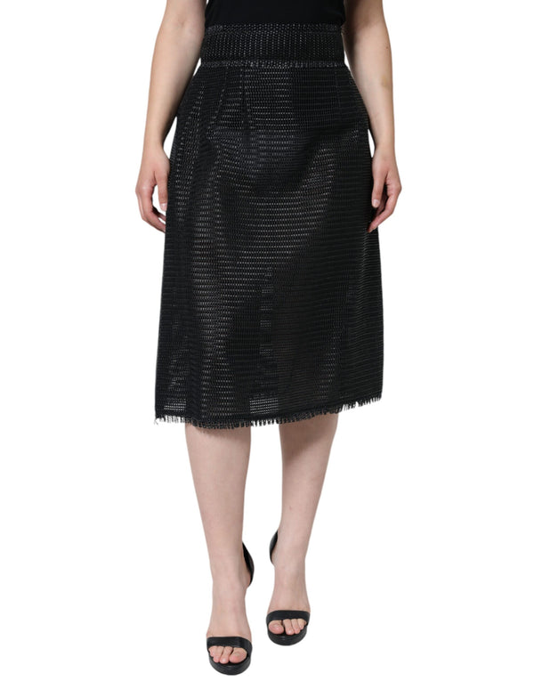 Dolce & Gabbana 70% Viscose 30% Cotton skirt in black