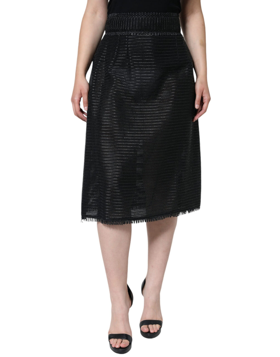 Dolce & Gabbana 70% Viscose 30% Cotton skirt in black