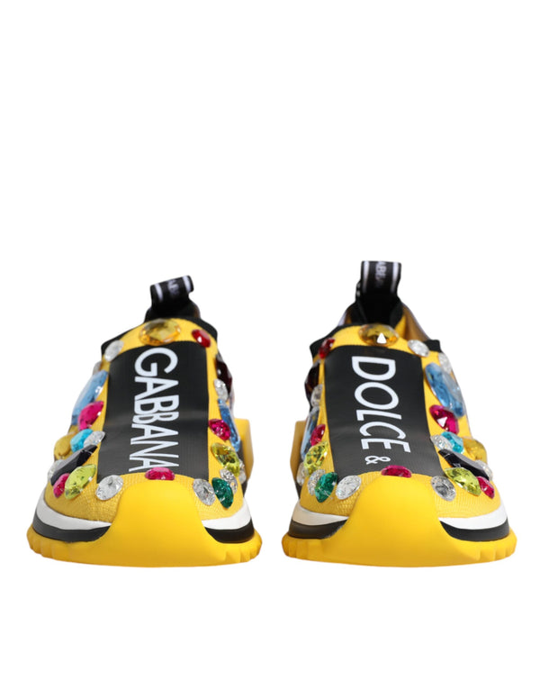 Dolce & Gabbana 70% Polyester 20% Nylon 5% Elastane 3% Viscose 2% Cotton sneaker in yellow