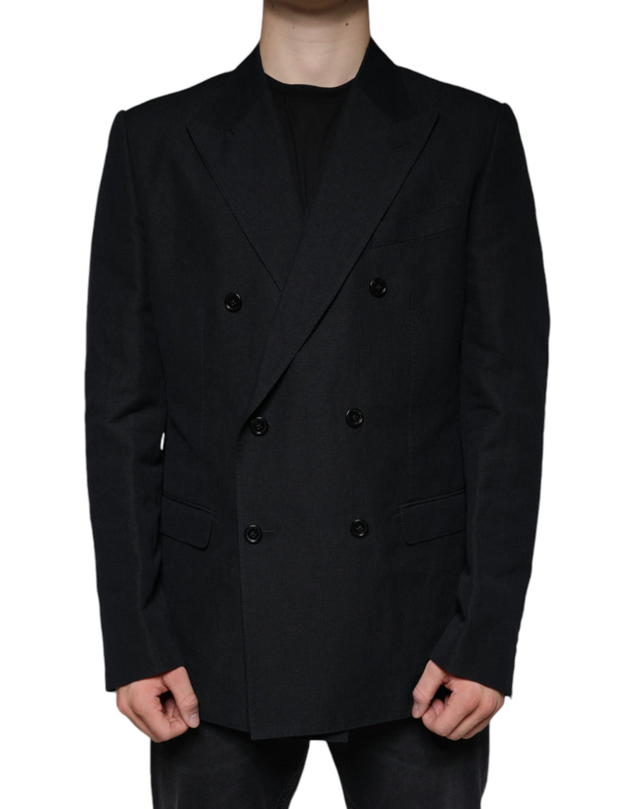 Dolce & Gabbana 51% Linen 49% Cotton blazer in black