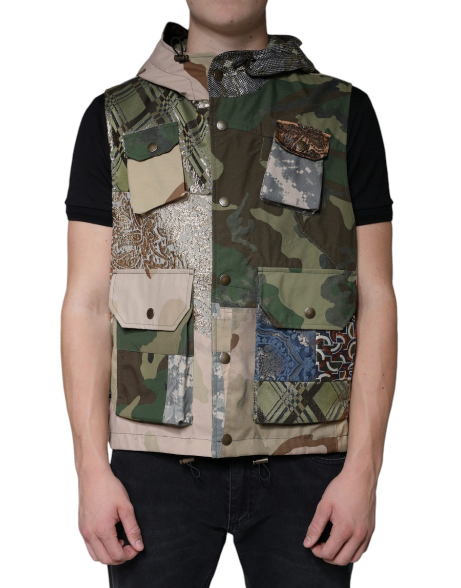Dolce & Gabbana 80% Nylon vest in multicolor
