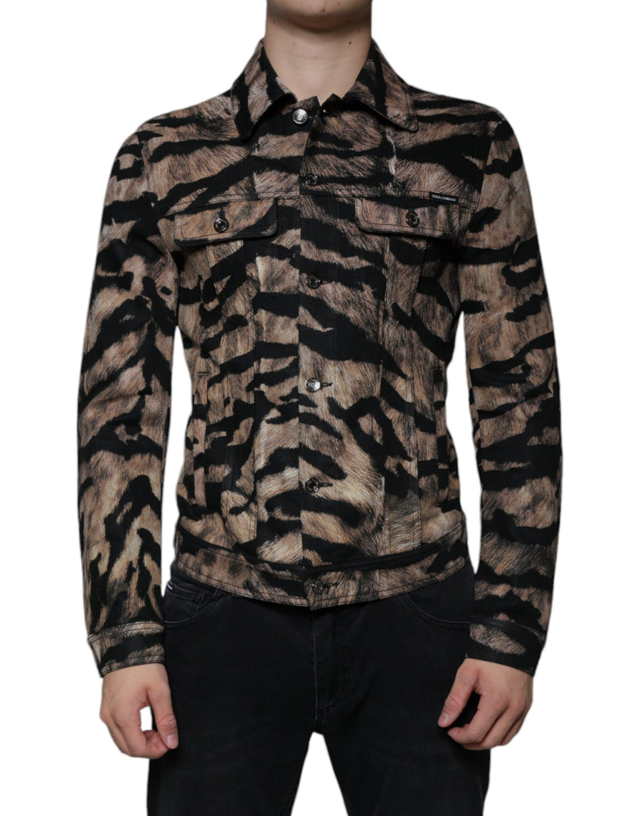 Dolce & Gabbana 98% Cotton 2% Elastane shirt in brown