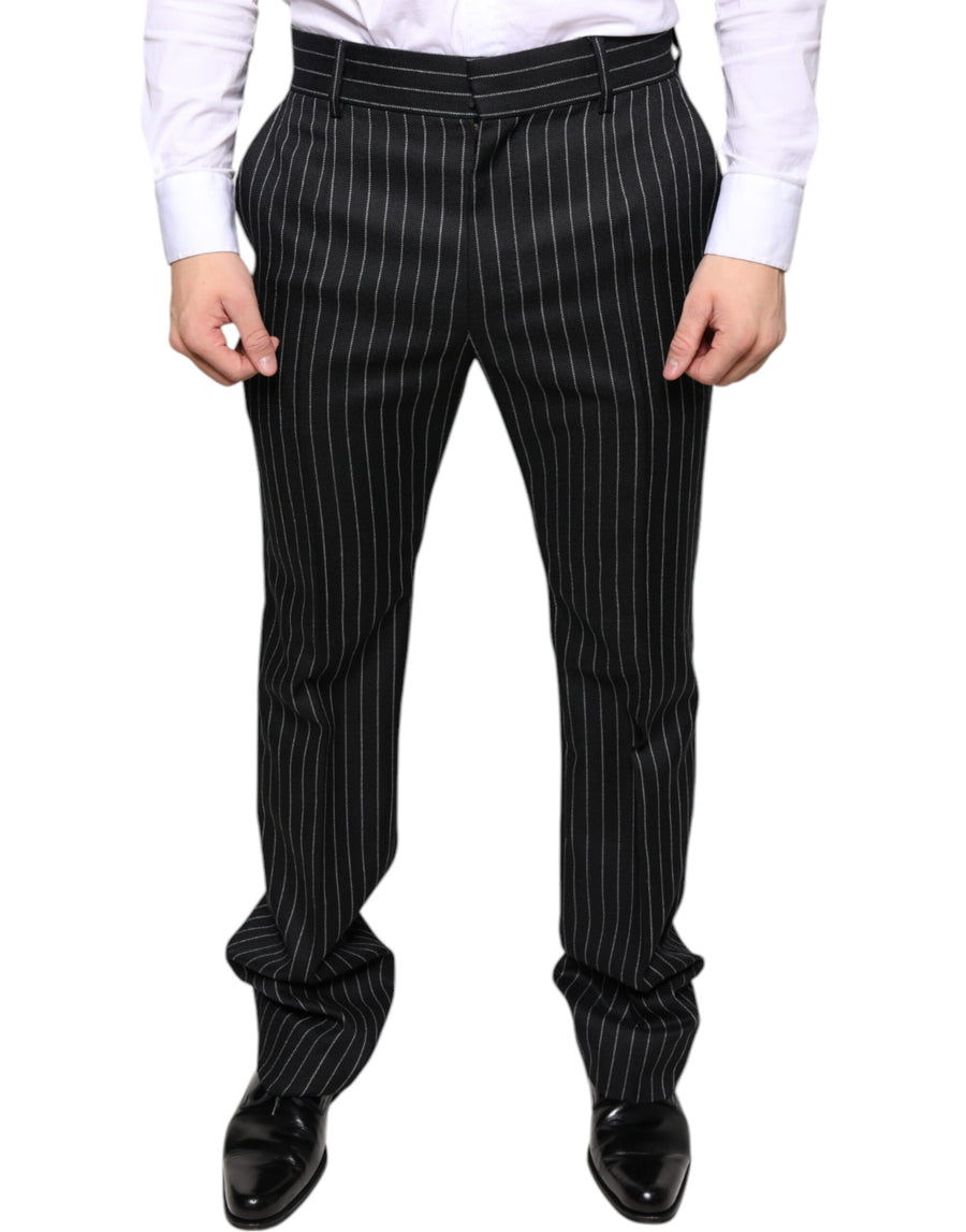 Dolce & Gabbana 54% Polyester 44% Wool 2% Elastane trousers in black