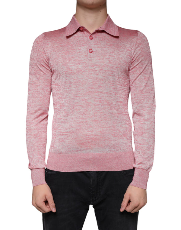 Dolce & Gabbana 64% Polyester 36% Cotton polo in pink