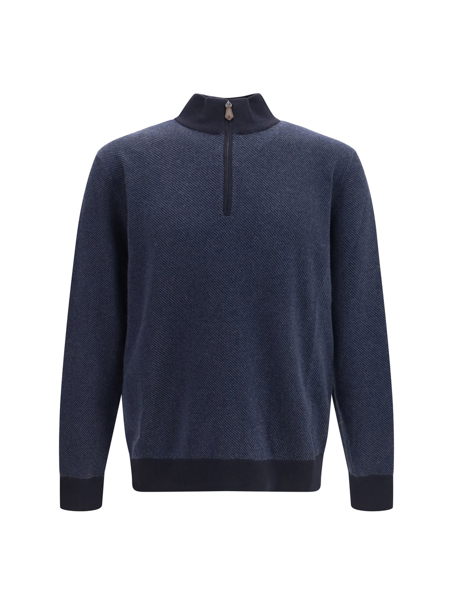 Cashmere Sweater Roadster Navy Blue Blue/nightly Reserv. (capra Hircus)