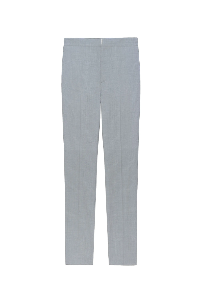 Givenchy Slim Fit Trousers W- Elastic Waist_pearl Grey Grey,cream