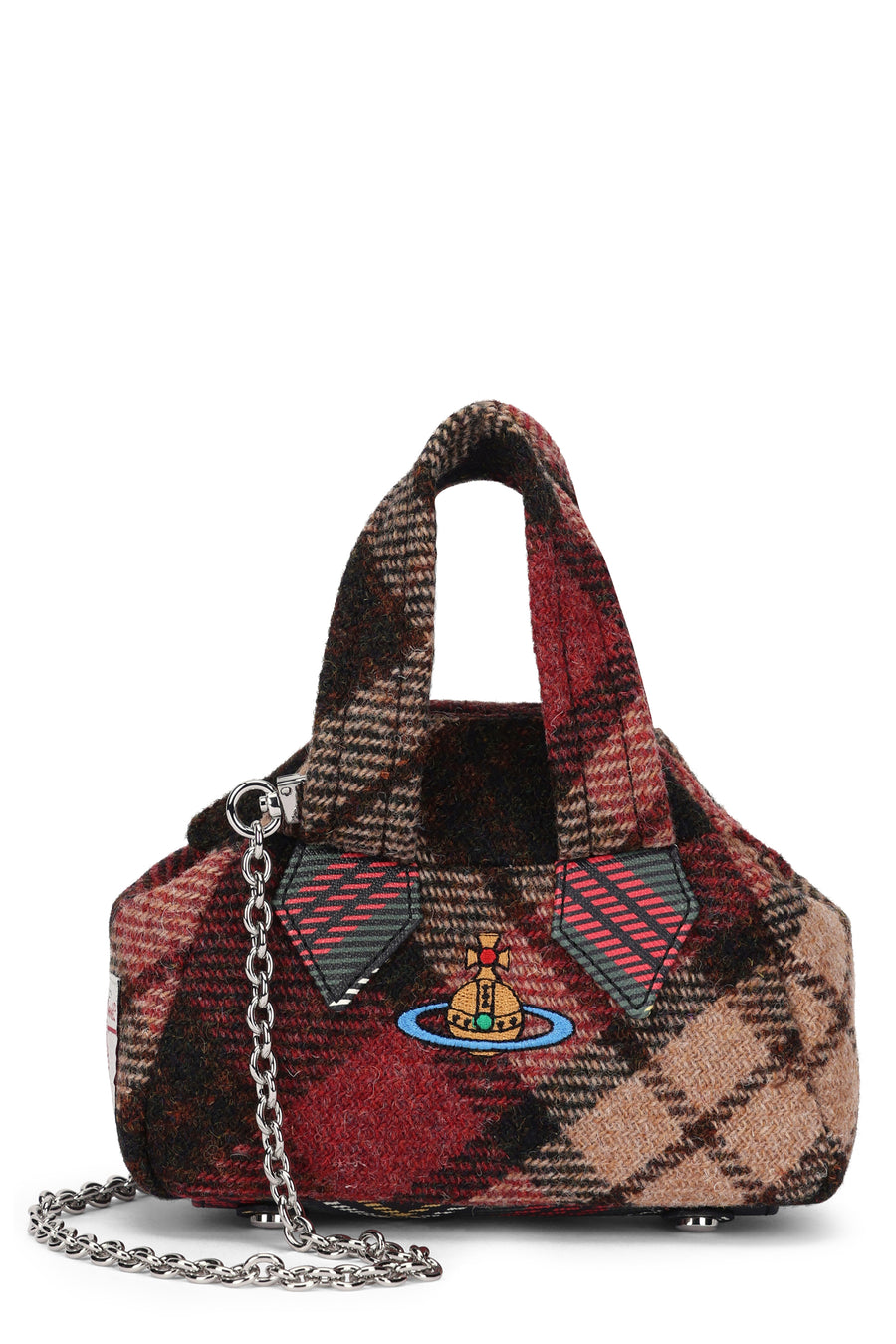 Handbag Multicolour Tweed Wool Handbags