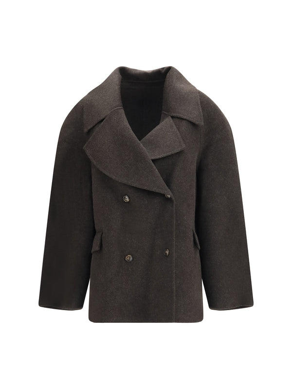 Neil Wool Cashmere Jacket Brown Melange