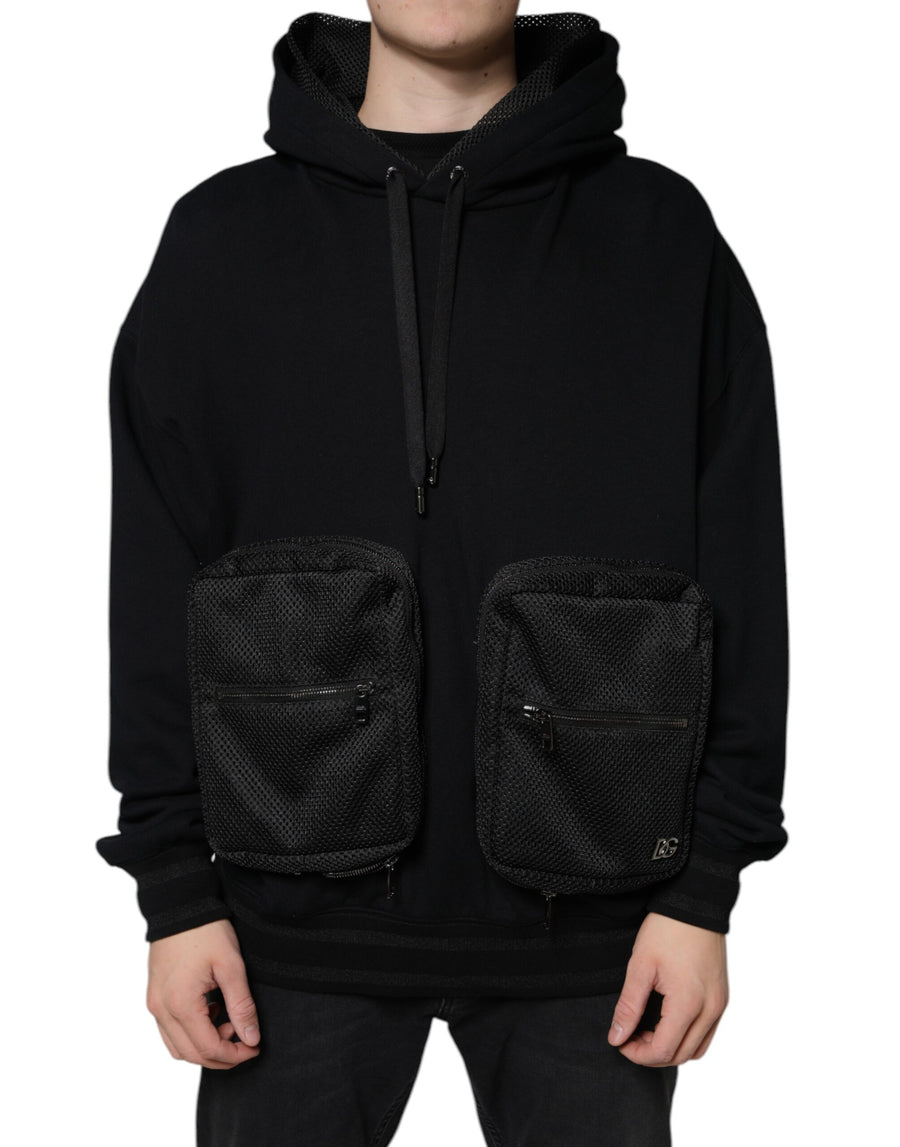 Dolce & Gabbana 70% Cotton hoodie in black