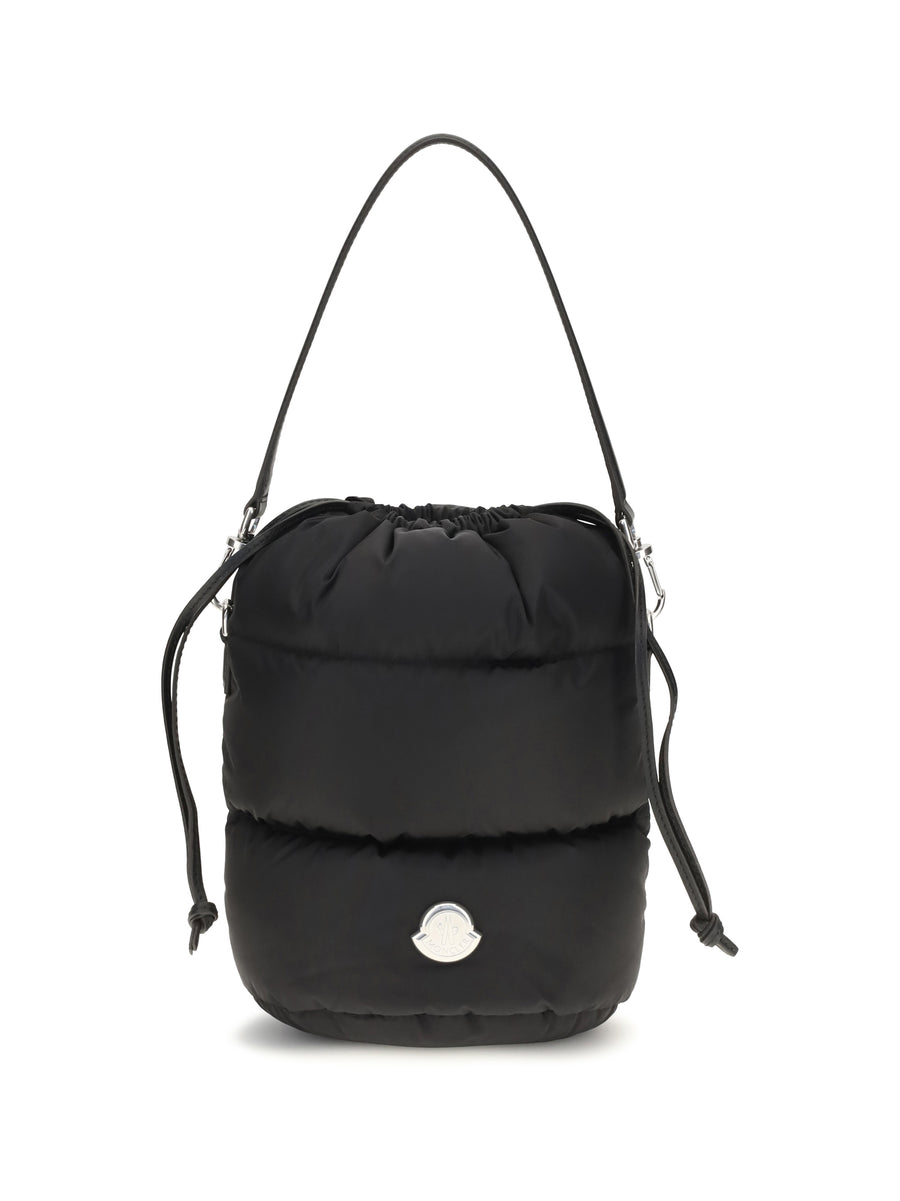 Moncler 100% Nylon bucket bag in black