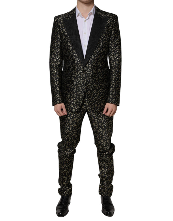 Dolce & Gabbana 72% Polyester pant suit in black