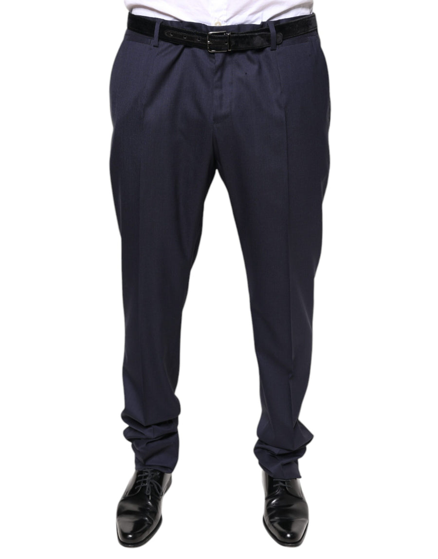 Dolce & Gabbana 95% Virgin Wool 4% Silk trousers in navy