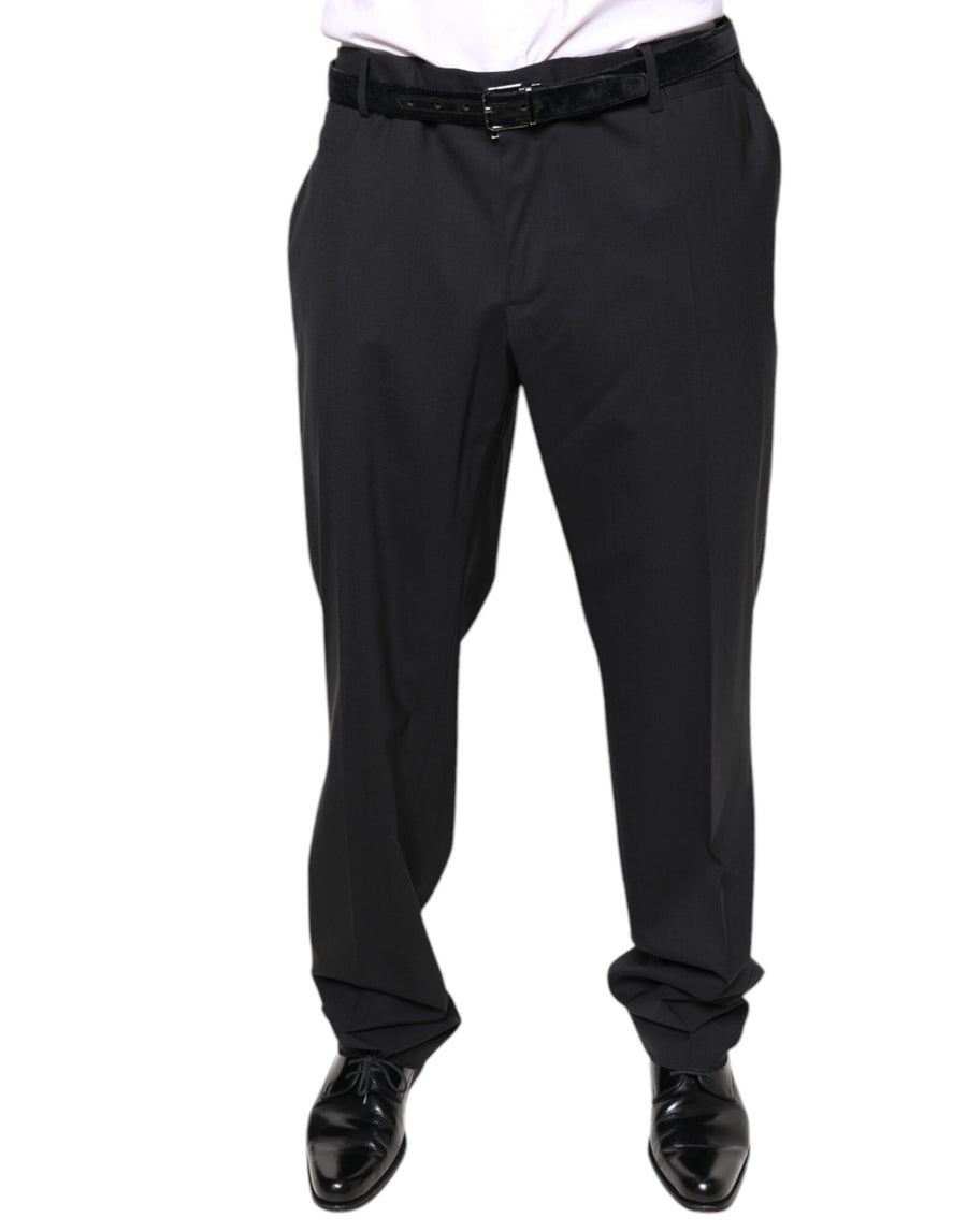Dolce & Gabbana 97% Virgin Wool trousers in black