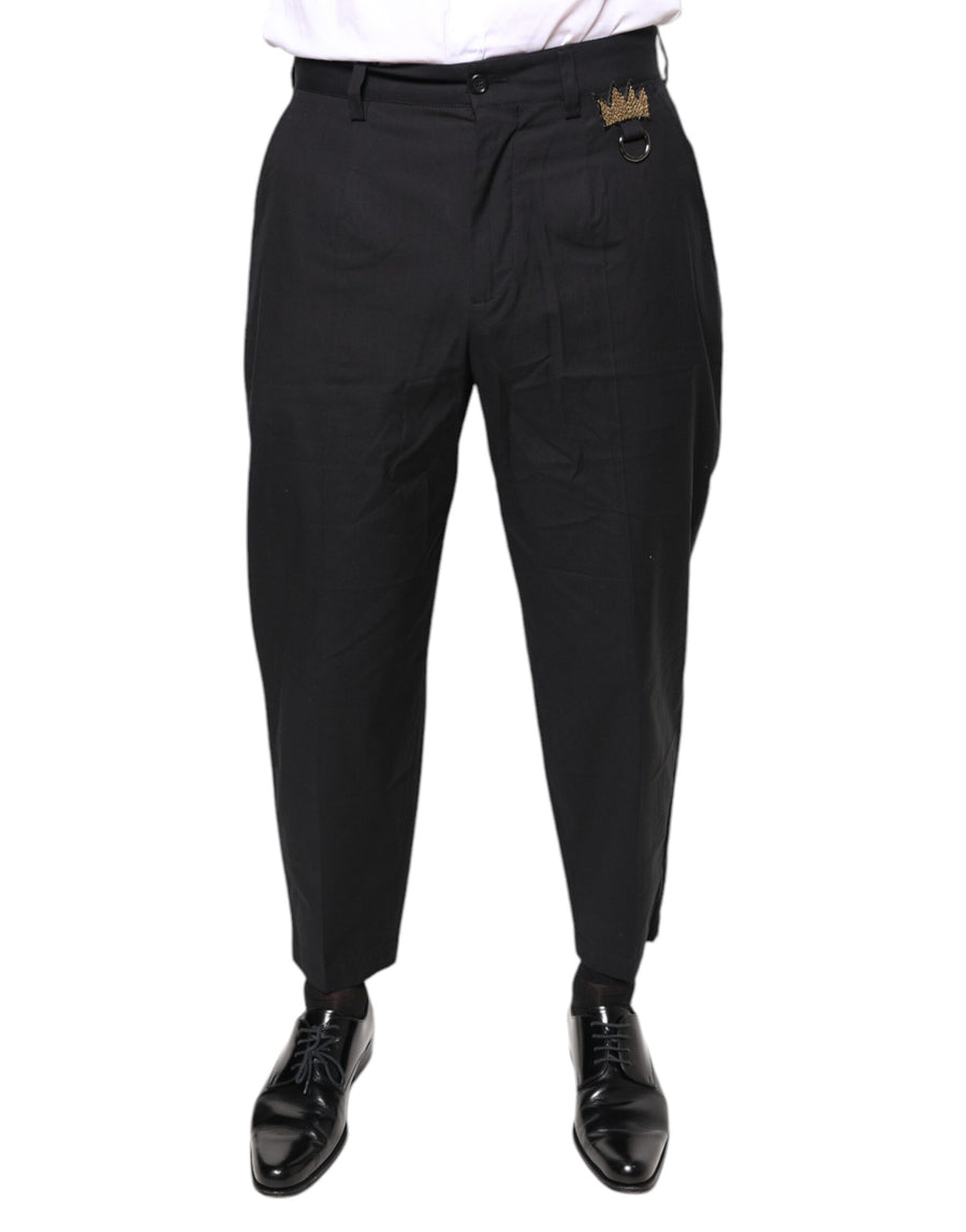 Dolce & Gabbana 96% Cotton trousers in black
