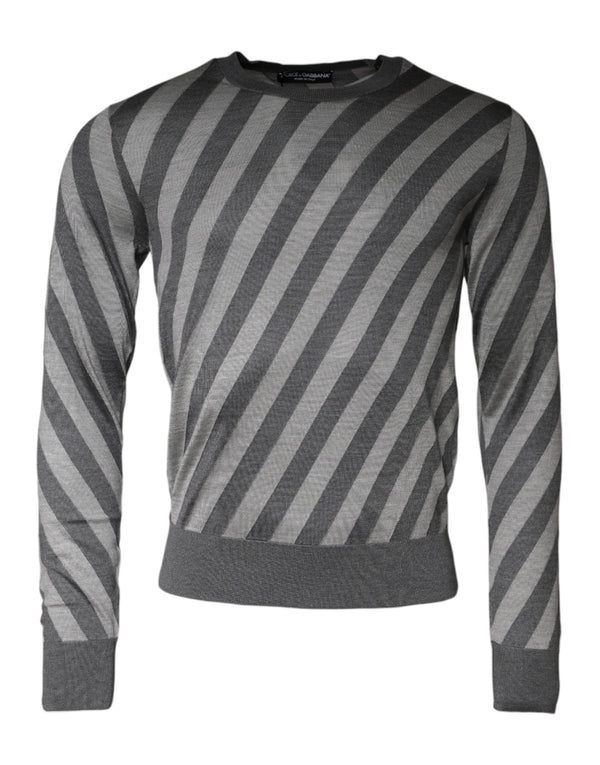 Dolce & Gabbana 100% Silk sweater in gray