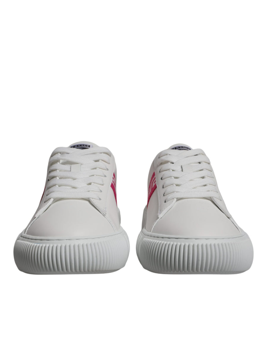 Versace 100% Calf Leather sneaker in white