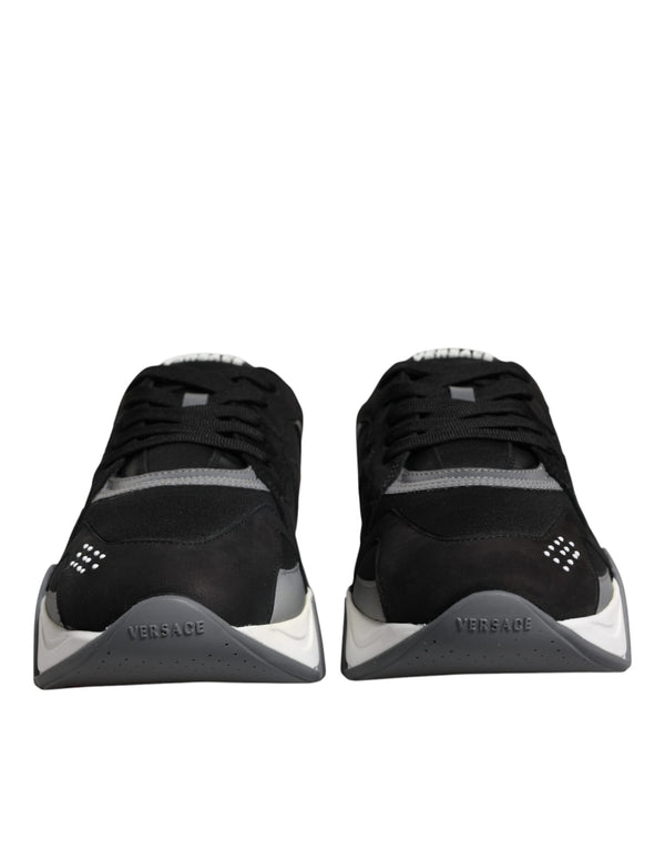 Versace 60% Cotton sneaker in black