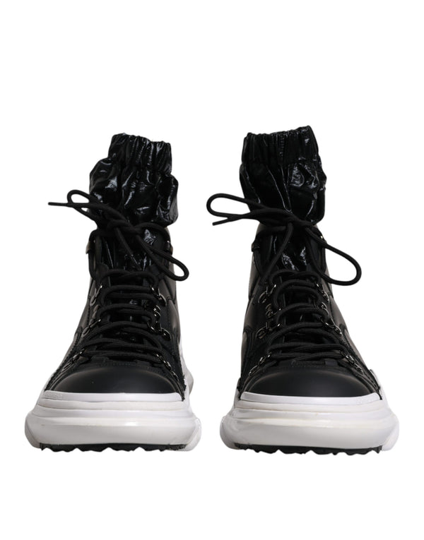 Dolce & Gabbana 62% Nylon high-top sneaker in black