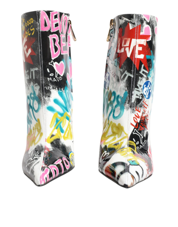 Dolce & Gabbana 100% Lamb Leather boot in multicolor
