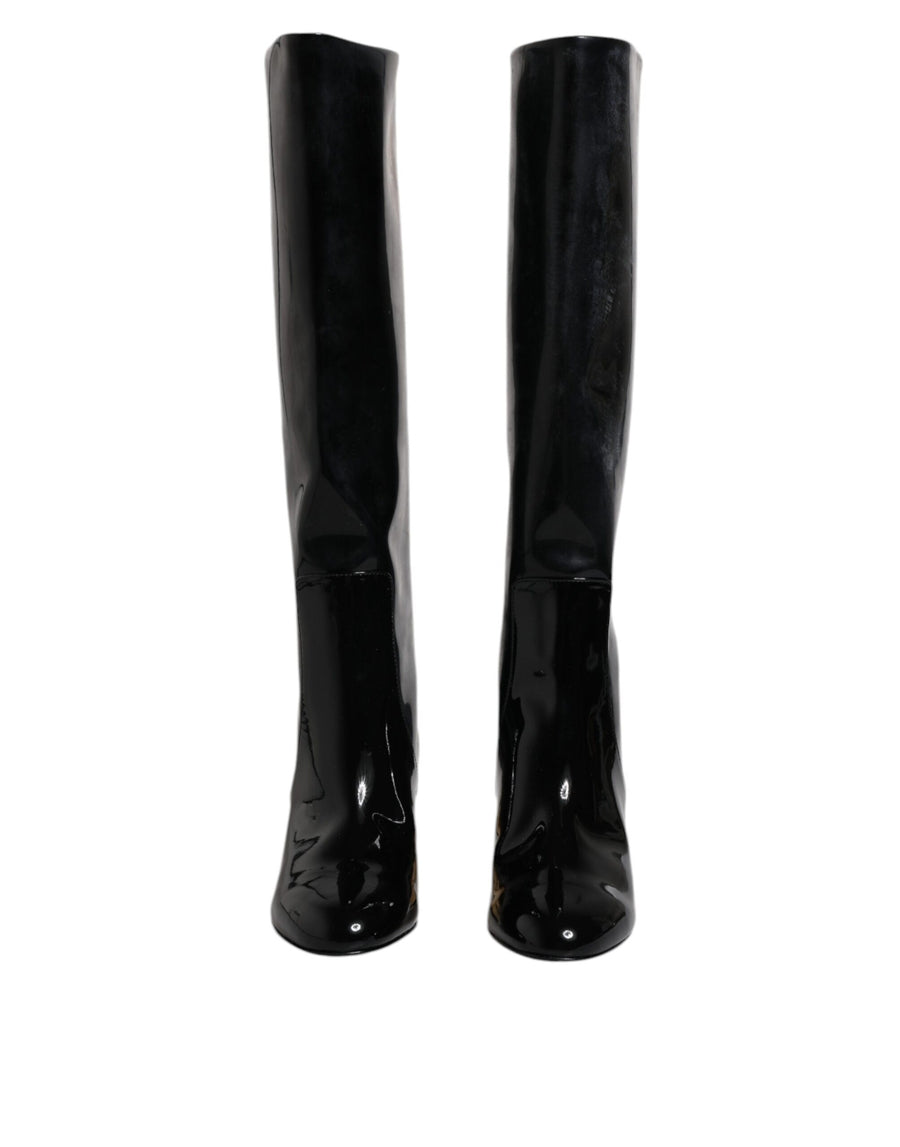 Dolce & Gabbana 39% Calf Leather 38% PU 15% Polyester 8% Cotton boot in black