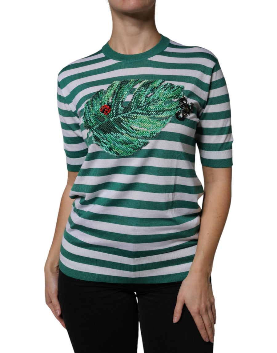 Dolce & Gabbana 70% Cashmere t-shirt in green