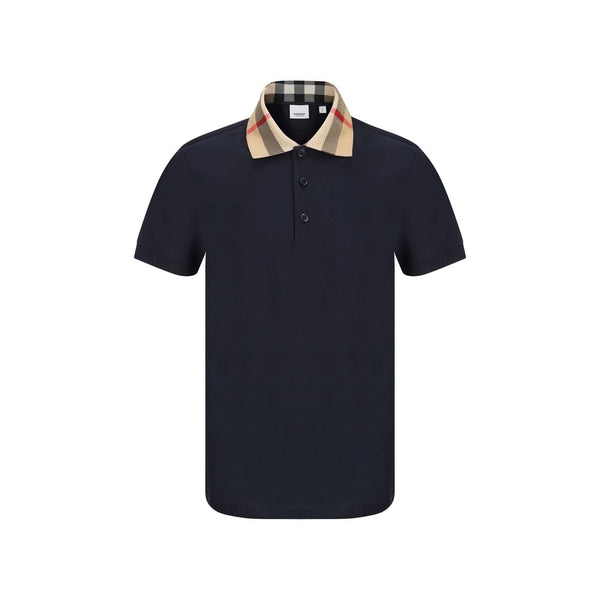 Burberry 100% Cotton polo shirt in navy