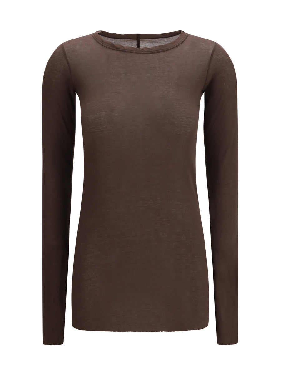 Rick Owens 100% cotton t-shirt in brown