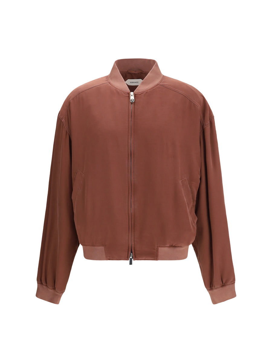 Versace 100% Silk jacket in purple