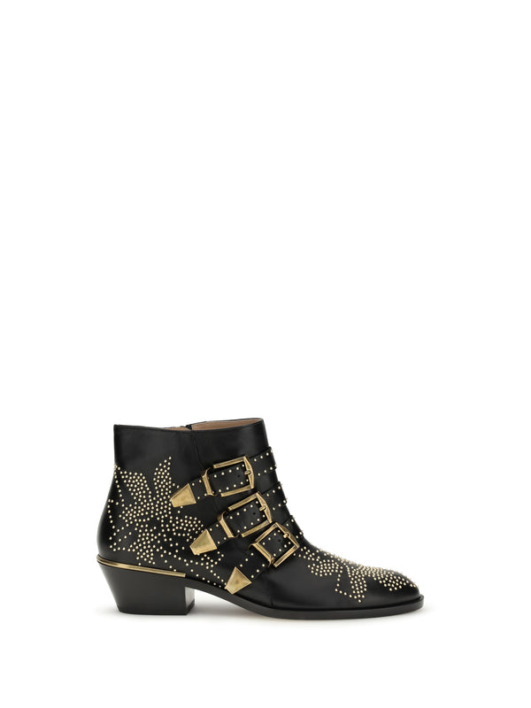 Chloé 100% calf leather boots in black