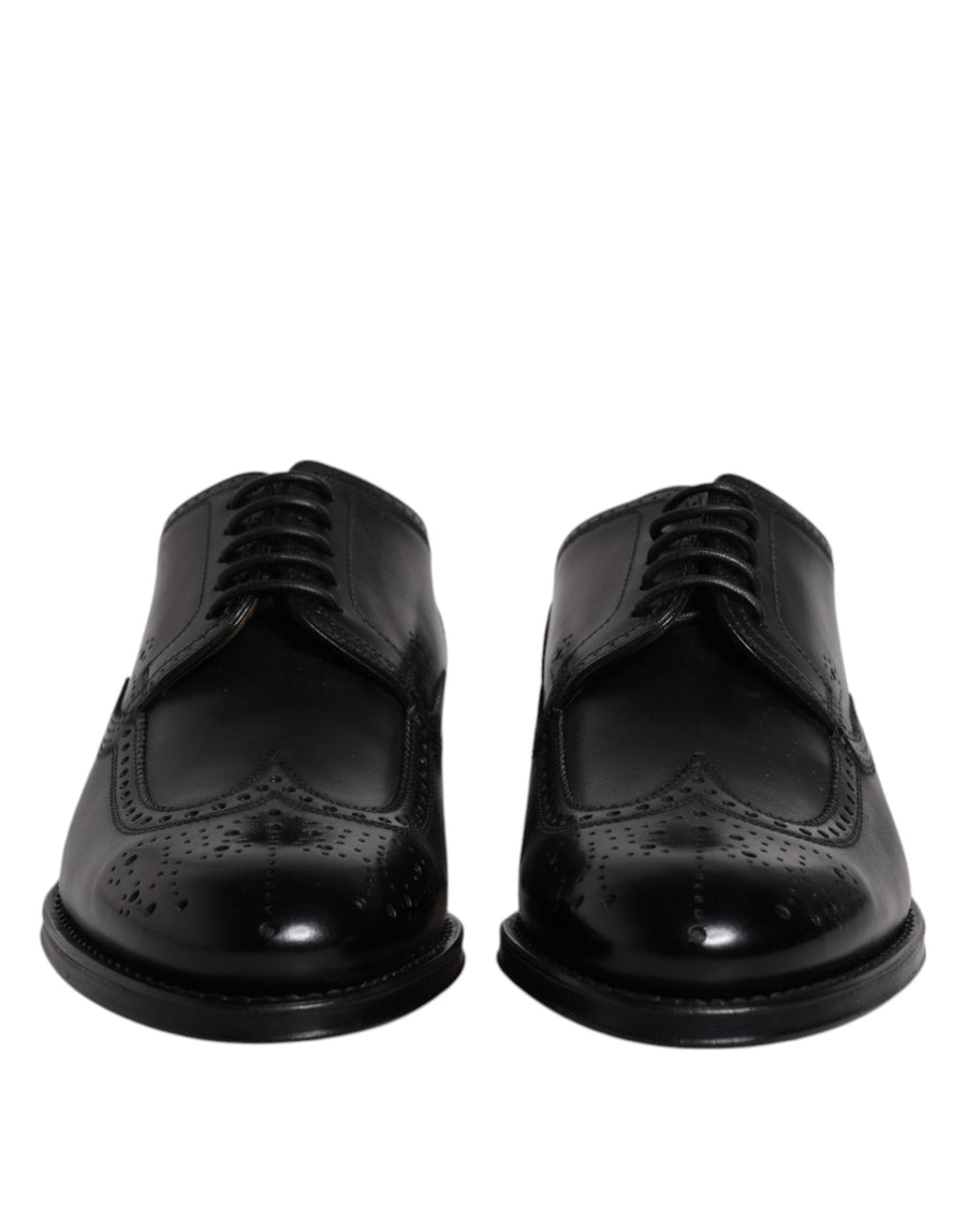 Dolce & Gabbana 100% Calfskin Leather derby in black