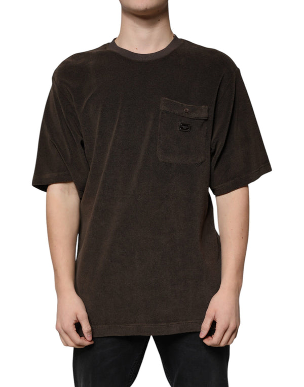 Dolce & Gabbana 100% Cotton t-shirt in brown