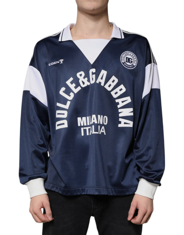 Dolce & Gabbana 100% Polyester shirt in navy