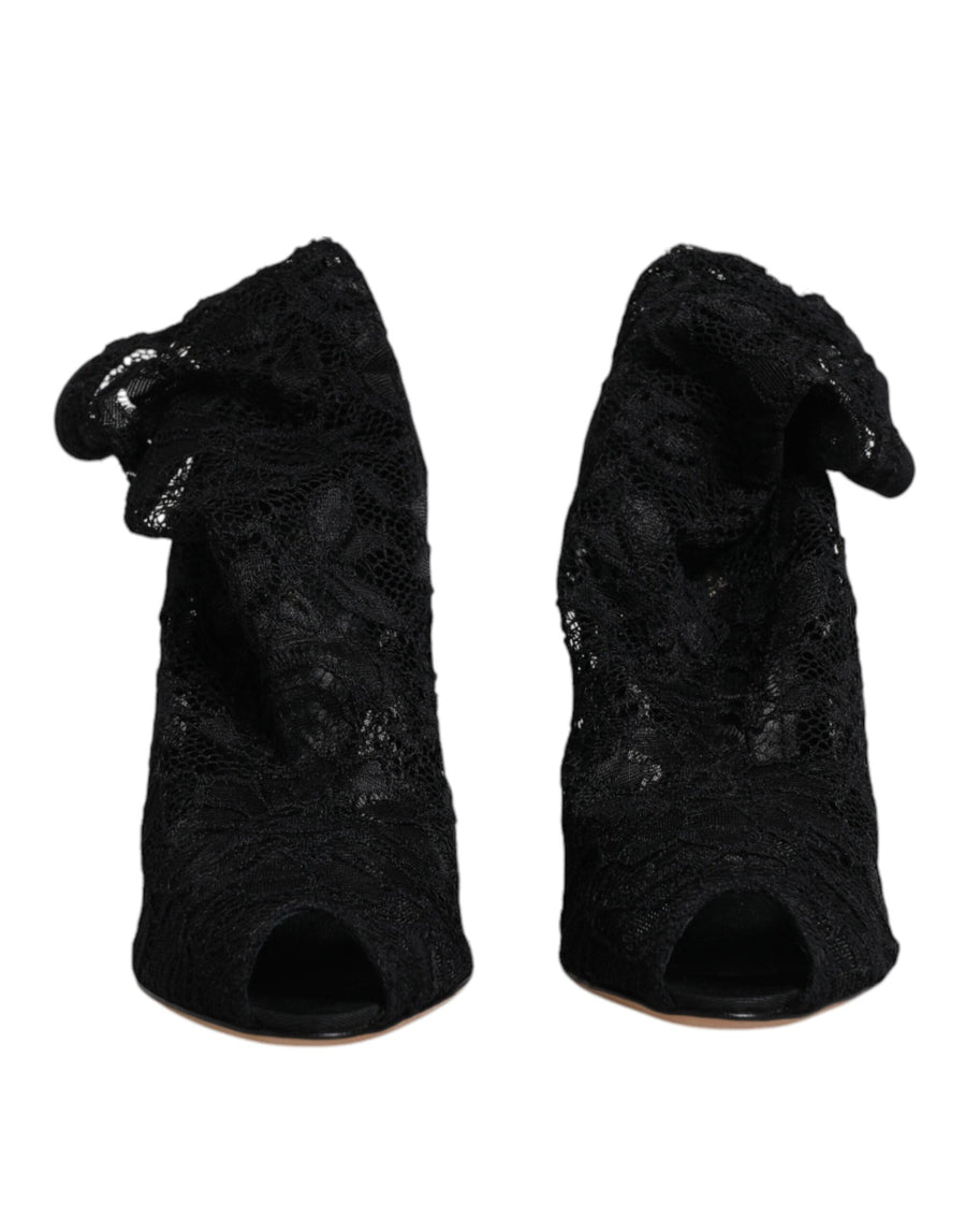 Dolce & Gabbana 82% Nylon boot in black