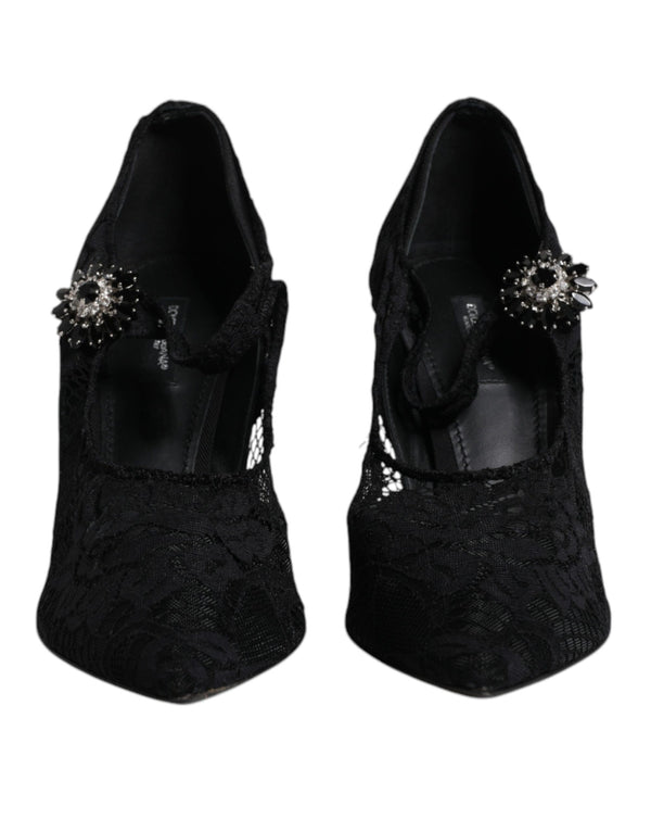 Dolce & Gabbana 73% Nylon pump in black