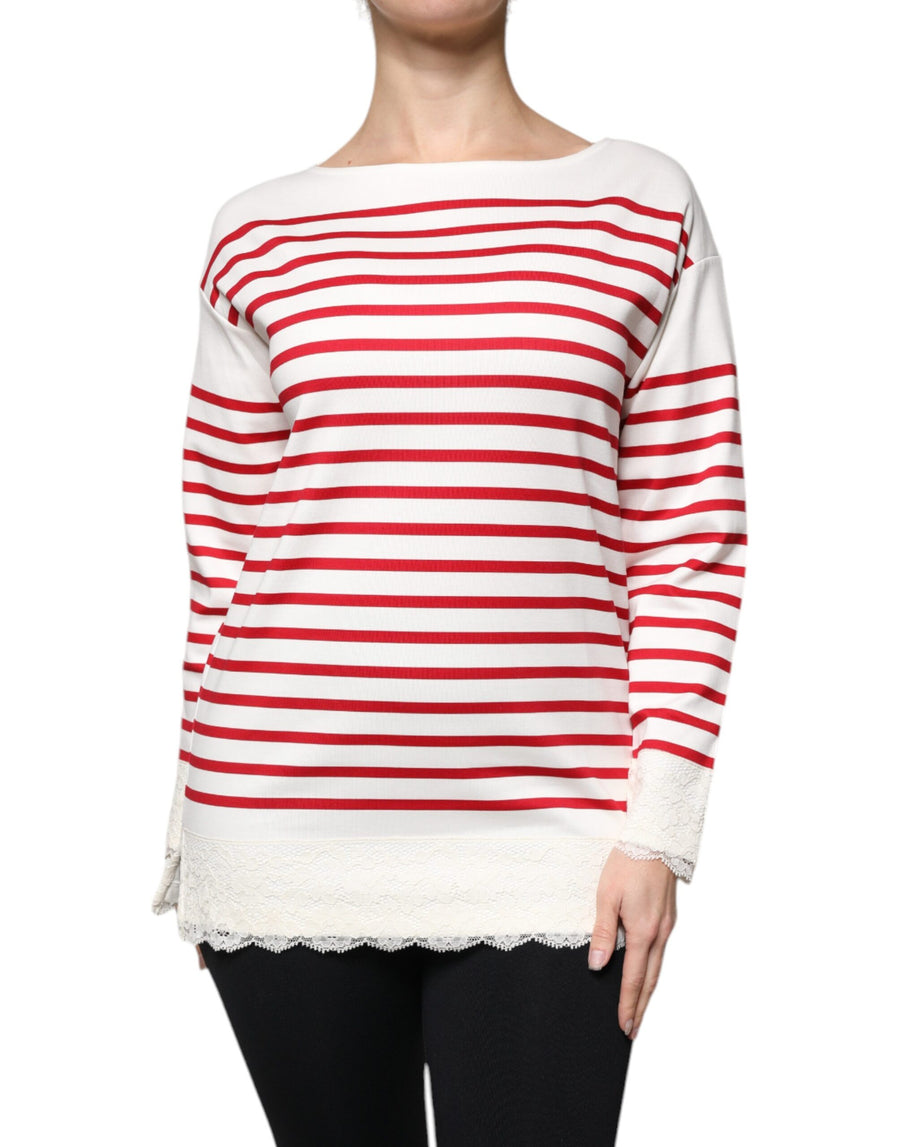 Dolce & Gabbana 90% Cotton 10% Nylon blouse in white