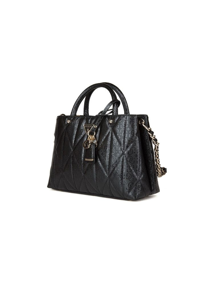 Guess 100% Polyurethane top handle bag in black