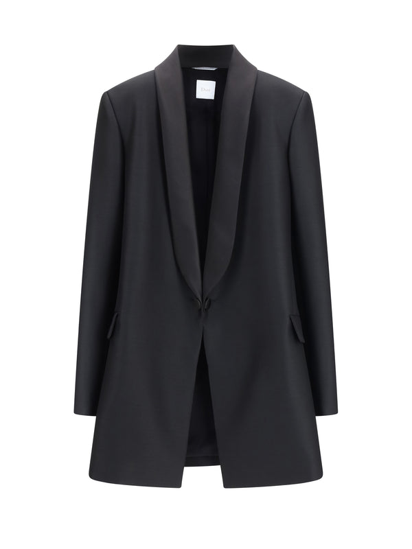 Jacket Silk-Blend Black