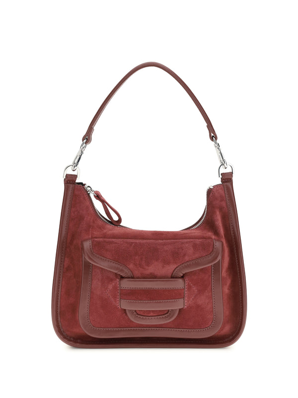 Pierre Hardy 100% Calf Leather Bos Taurus shoulder bag in burgundy