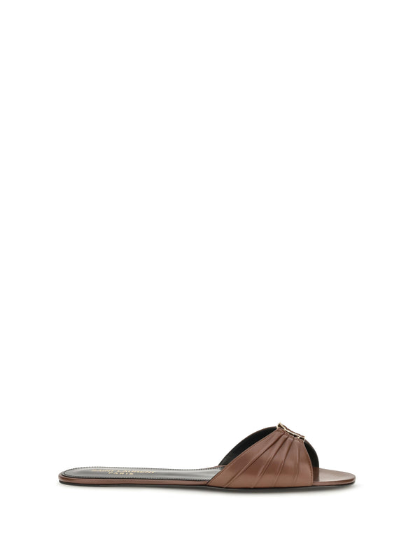 Saint Laurent Upper: 100% calf leather; Sole: 100% calf leather mule in brown