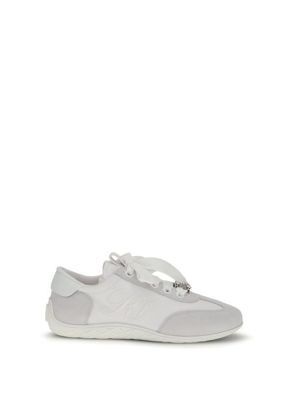 Sneakers Viv Low White Suede Trainers