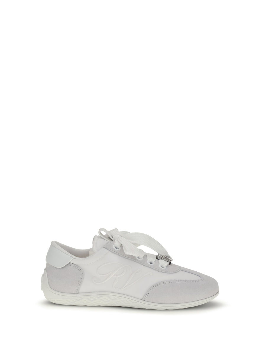 Sneakers Viv Low White Suede Trainers