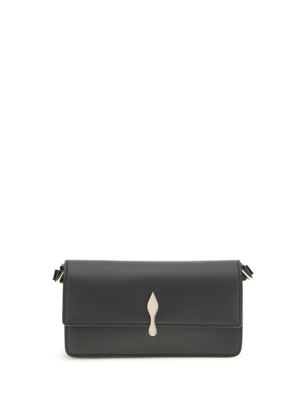 Chain Wallet Bettina Black-Gold Black/gold Calf Leather Shoulder Bags