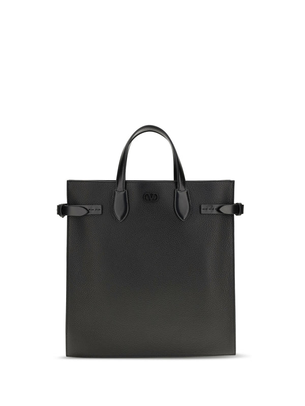 Valentino Garavani 100% calf leather (Bos Taurus) shoulder bag in black