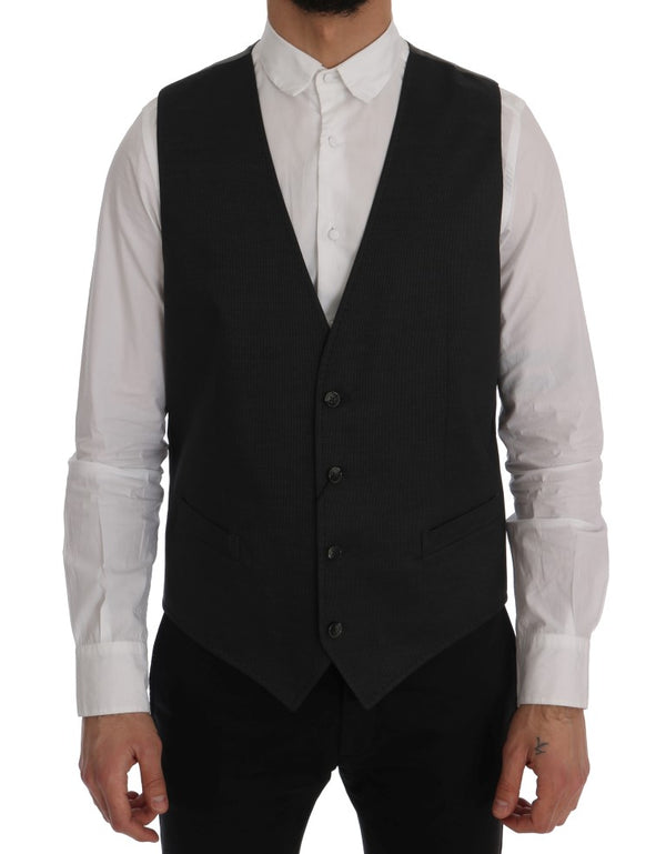 Dolce & Gabbana 80% Cotton vest in gray