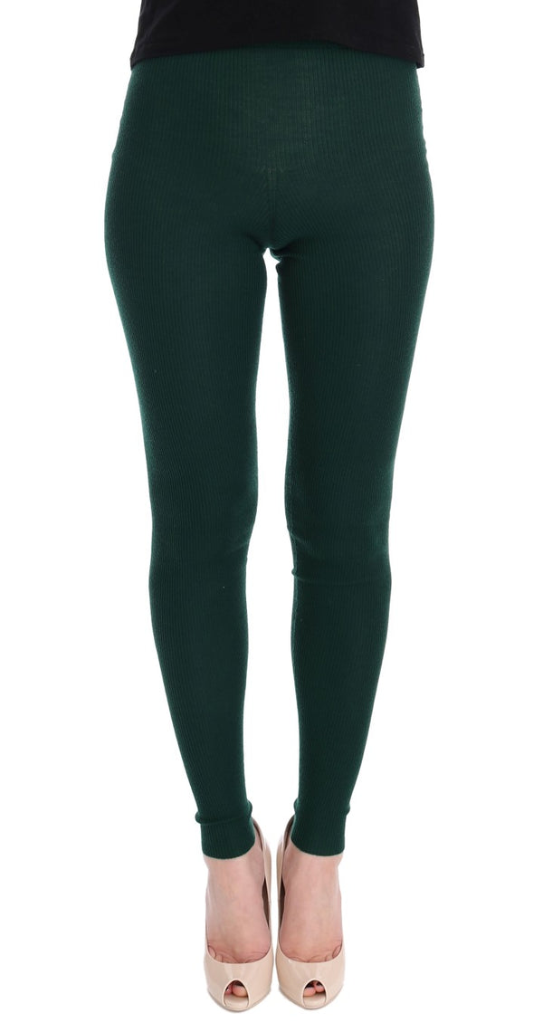 Dolce & Gabbana 100% Cashmere leggings in green