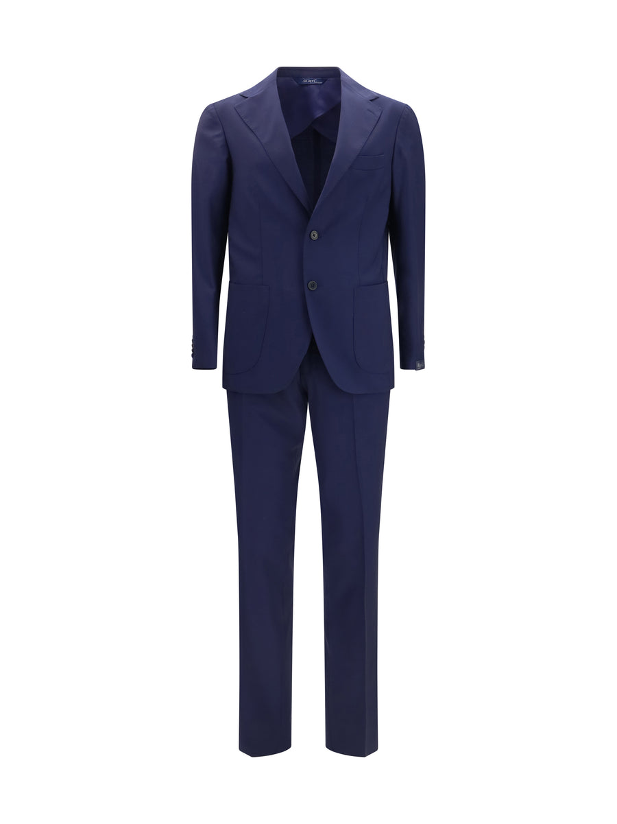Gi Capri 99% Virgin Wool pant suit in navy
