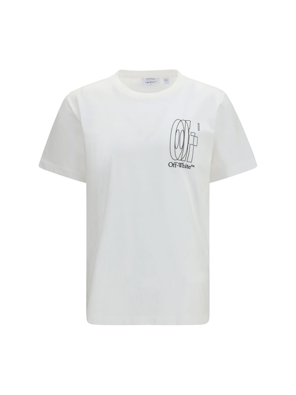 T-Shirt Big Double Arrow White Cotton T-shirts