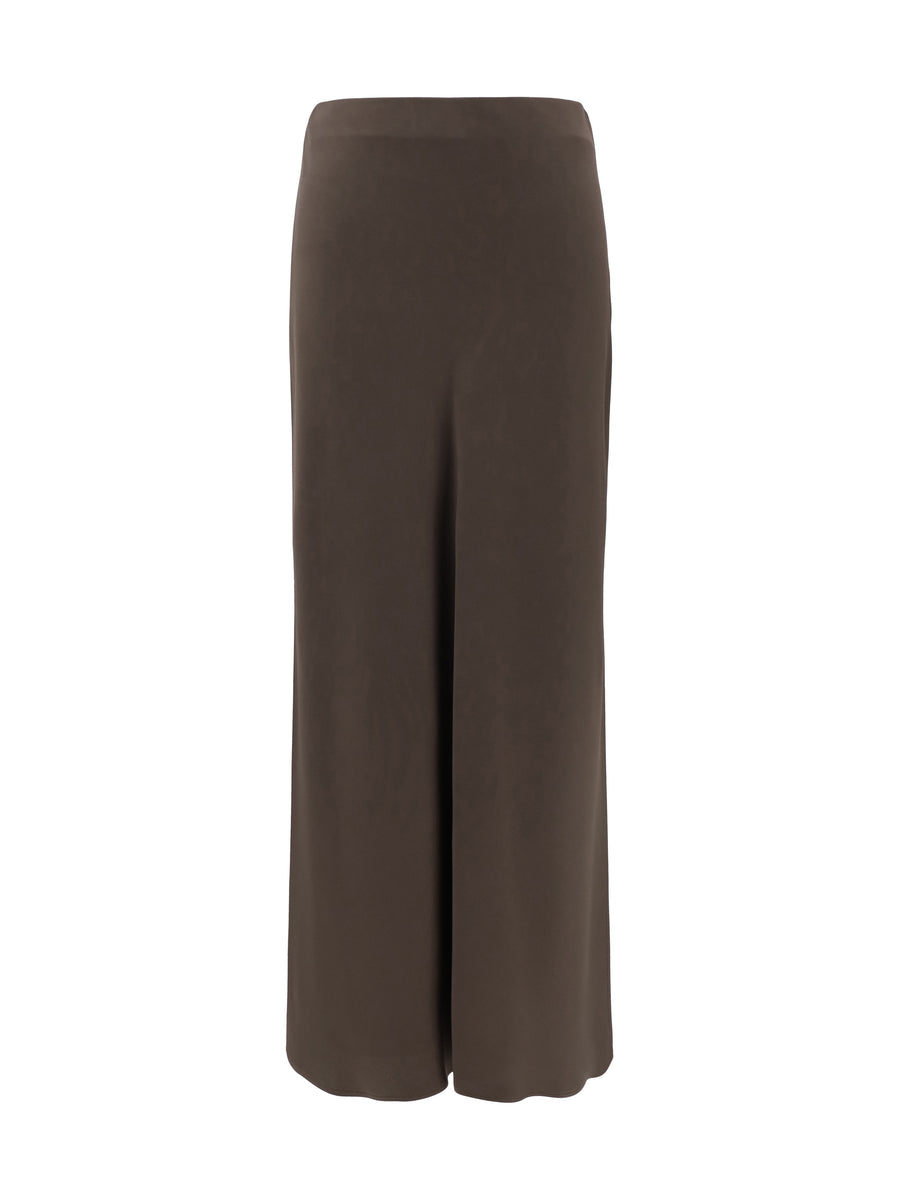 Brunello Cucinelli 61% Acetate midi skirt in brown